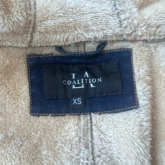 Denim Faux Fur Jacket - Picture 3 of 3